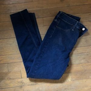 High waisted skinny jeans